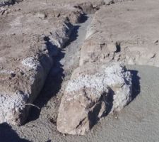 Les fouilles ont été remplies de "gros béton"