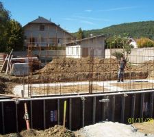Fondation en cours - photo au 2/10/2010