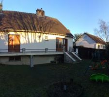 Vue arri&egrave;re (SUD) de la maison