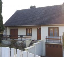 Vue avant (NORD) de la maison