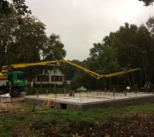 Livraison béton coulage dalle !