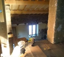 L étage avant les travaux