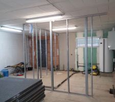 Doublage du garage et cloisons
