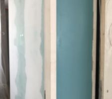 Test peinture escalier couloir