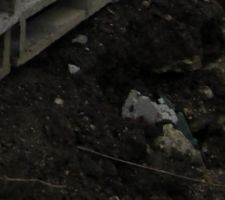 Poubelles laissées par les ouvriers