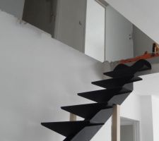 Installation de l'escalier
