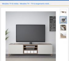 Meublé Ikea blanc tv