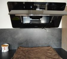 Vue hotte cuisine