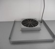 Vue du dessus de la hotte cuisine