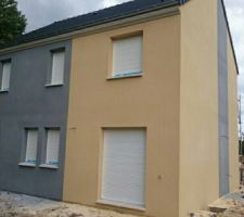 Enduit des 2 premières façades terminées