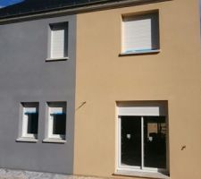 Enduit des 2 premières façades terminées