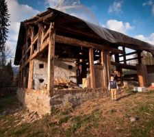 Démolition du bardage extérieur