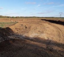 Avancement du lotissement apr&egrave;s la premi&egrave;re semaine de travail...