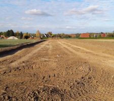 Avancement du lotissement apr&egrave;s la premi&egrave;re semaine de travail...