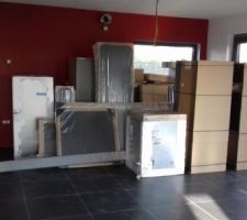 Livraison de la cuisine.