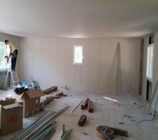 Installation des cloisons et isolation