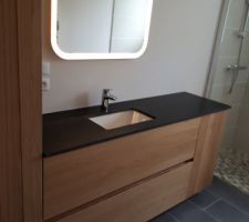 La salle de bain après