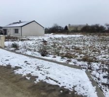 Vue vers Nord entr&eacute;e parcelle