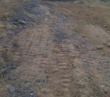 Terrain en cours de terassement