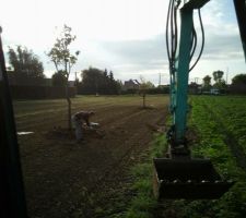 Et on commence à planter