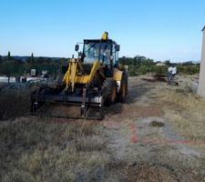 Terrassement en cours! Debut du chantier