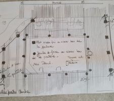 Jour 10 : Réalisation d'une plan pour visualiser la future terrasse.