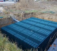 Rétention des eaux pluviales par alvéoles