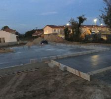 Dalle avec la terrasse
