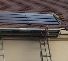 Nos panneaux photovoltaïques qui sont sur notre toiture côté jardin.