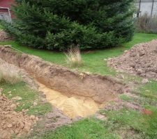 Regard de tirage au bord de notre terrain