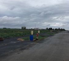 Avanc&eacute;e du lotissement ce jour.