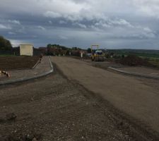 Avanc&eacute;e du lotissement ce jour.