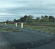 Avanc&eacute;e du lotissement ce jour.