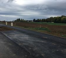 Avanc&eacute;e du lotissement ce jour.