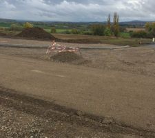 Avanc&eacute;e du lotissement ce jour.