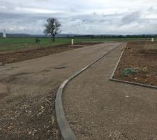 Avanc&eacute;e du lotissement ce jour.