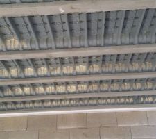 Aujourd'hui pose des hourdis &agrave; l'&eacute;tage et d&egrave;s lundi le coulage du b&eacute;ton