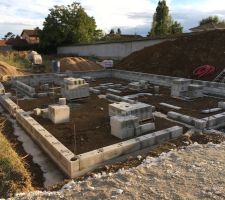 Vide sanitaire et début de fondation