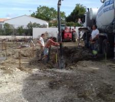Coulage des fondations