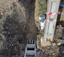 Fin du raccordement vers les eaux pluviales