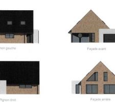 Vues façades et pignons