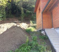 Etat de la maison apr&egrave;s abandon de chantier