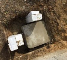 Encastrement d'un regard pour l'arrivé télécom