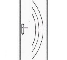 Le visuel officiel des portes intérieures au rez-de-chaussée.