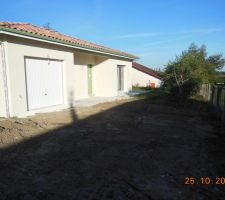 C'est nickel , deux regards prés du garage.
