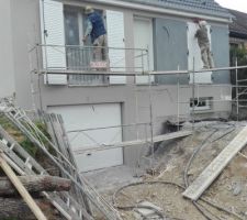 Facade en cours de réalisation