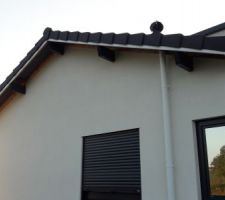 Peinture des pannes en gris anthracite