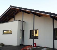 Peinture des pannes en gris anthracite
