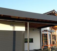Peinture des pannes en gris anthracite