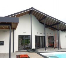Peinture des pannes en gris anthracite